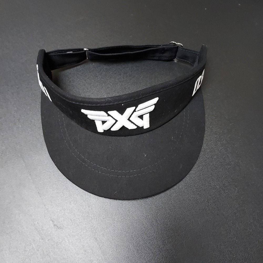 Pxg Visor Men Strap Back Adjustable Golf Athletic Black High Crown Parsons Retro